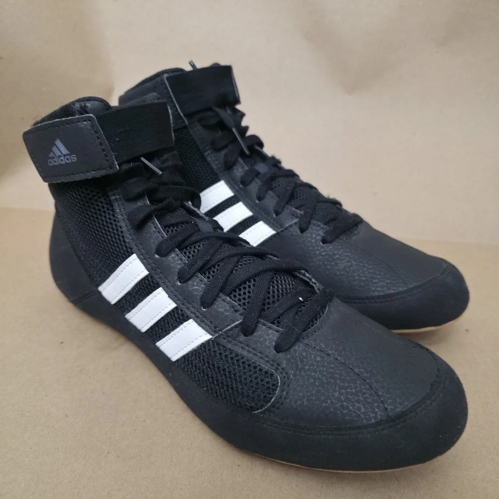 Adidas Havoc 2 Mens Size 8 Black White Athletic Wrestling Shoes Sneakers